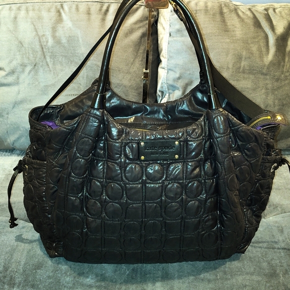 EUC Kate Spade Black Quilted Stevie Bag - Picture 12 of 12
